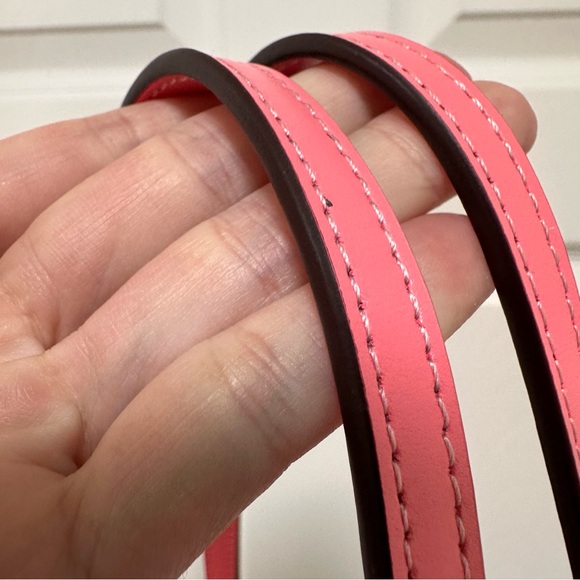 Coach Signature Town Tote in Coated Brown Canvas and Pink Lemonade NWT - Picture 7 of 10